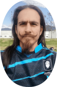 Cristian Santander con Zeppelin Rugby Club en 2020